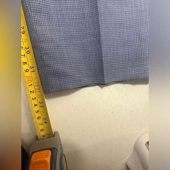 Vintage Lauren Ralph Lauren Grid Pants Mens 40X32 Wool Stretch Dress Flat Front - Picture 7 of 10